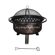 Garden Treasures Black Steel Kayu Burning Fire Pit